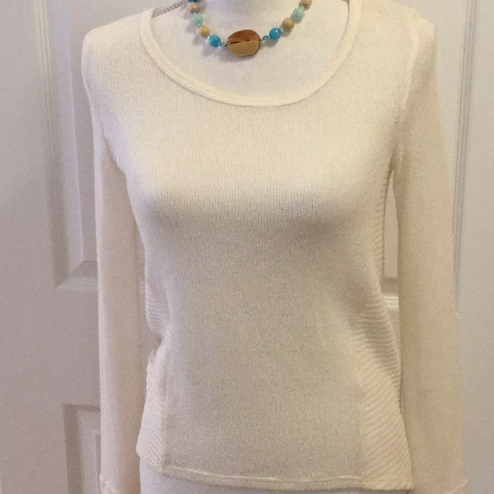 Bar III light cream color sweater